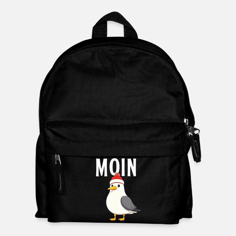 Moin Möwe Dart - Kinder Rucksack - Schwarz