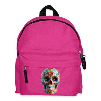 Sugar Skull - Kids' Backpack - fuchsia - Front