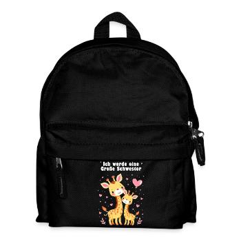 Ich werde große Schwester 2025 - Kinder Rucksack - Schwarz - Vorne