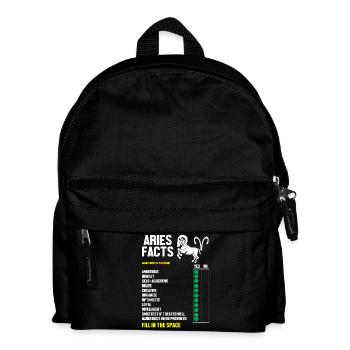 Sternzeichen Widder - Kinder Rucksack - Schwarz - Vorne