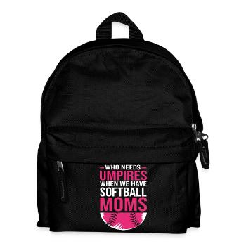 Maman de softball - Sac à dos Enfant - noir - Devant