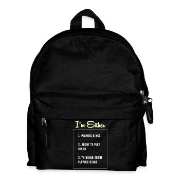 Bingo - Kids' Backpack - black - Front