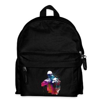 Violinist music art - Kids' Backpack - black - Front