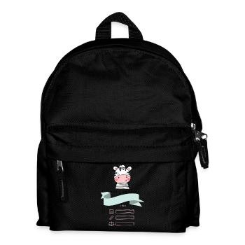 Cadeau personnalisé pour la naissance - petite fille - Sac à dos Enfant - noir - Devant