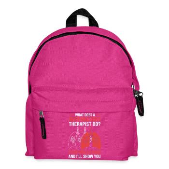 Atmung Atmen Sauerstoff - Kinder Rucksack - Fuchsia - Vorne