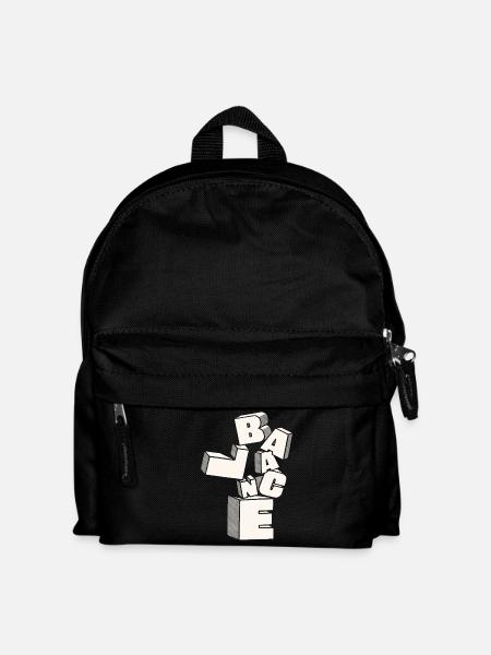 Balance in 3D Block Letters - Kids' Backpack - black