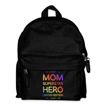 Best Mom Mom Heroine Saying Mom - Kids' Backpack - black - Front