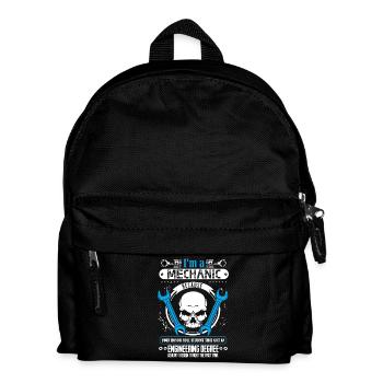 I am A Mechanic - Kids' Backpack - black - Front