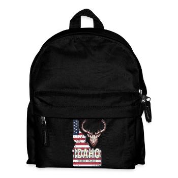Idaho Vereinigte Staaten Vintage USA Souvenir - Kinder Rucksack - Schwarz - Vorne