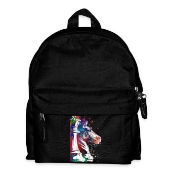 Schachbauern Sport - Kinder Rucksack - Schwarz - Vorne