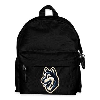 Husky de profil - Sac à dos Enfant - noir - Devant