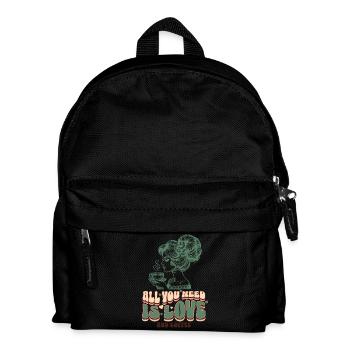 Amour et café – Femme rétro Clipart - Sac à dos Enfant - noir - Devant