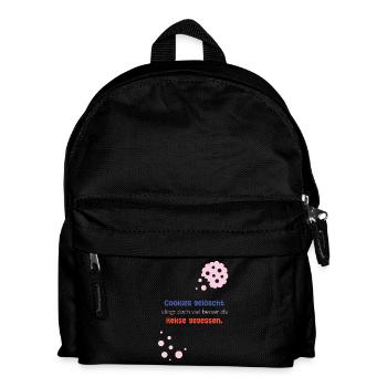 Cookies gelöscht - Kinder Rucksack - Schwarz - Vorne