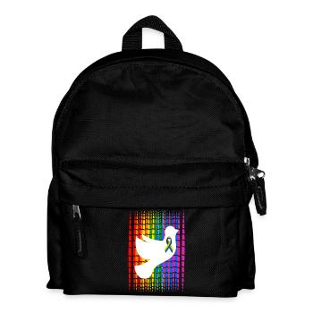 Plume de fierté colombe Ukraine - Sac à dos Enfant - noir - Devant