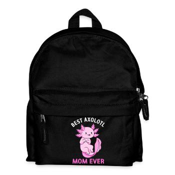 Axolotl Mom Mom - Kids' Backpack - black - Front