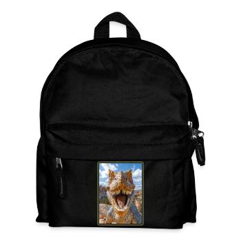 Dino Dinosaur Dinosaur - Kids' Backpack - black - Front