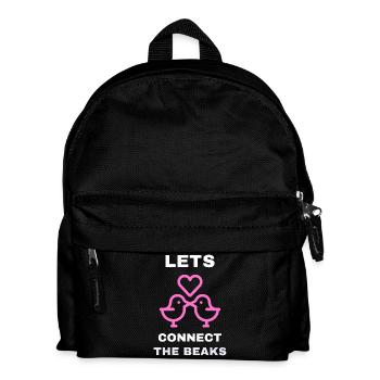 Lets connect the beaks - Kids' Backpack - black - Front