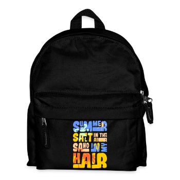 Summertime sand and sea design - Kids' Backpack - black - Front