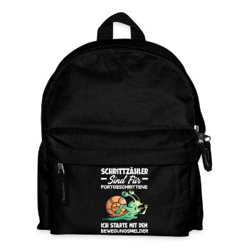 Pedometer? I use the motion detector - Kids' Backpack - black - Front