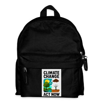 Le changement climatique maintenant - Sac à dos Enfant - noir - Devant