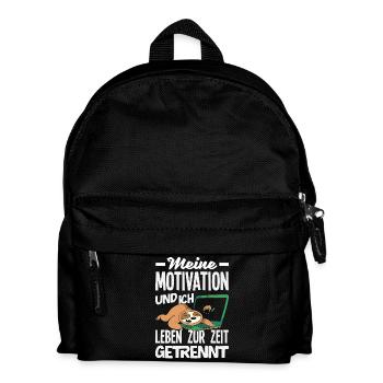 My Motivation and Me - Separated Sloth - Kids' Backpack - black - Front