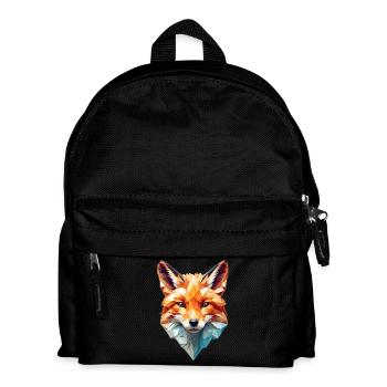 Geometric fox head - Kids' Backpack - black - Front