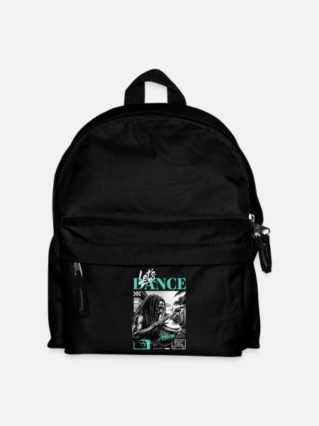 Lets Dance Jamaican Drummer - Kinder Rucksack - Schwarz