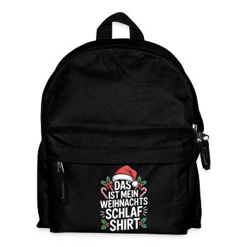 This is my Christmas sleep shirt - Kids' Backpack - black - Front