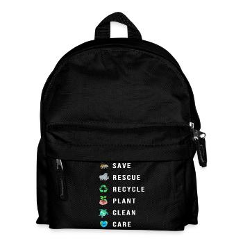 Changement climatique Environnement Protection de l’environnement - Sac à dos Enfant - noir - Devant