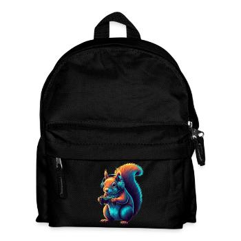Eichhörnchen Gaming Tier Videospiele Lustiges - Kinder Rucksack - Schwarz - Vorne