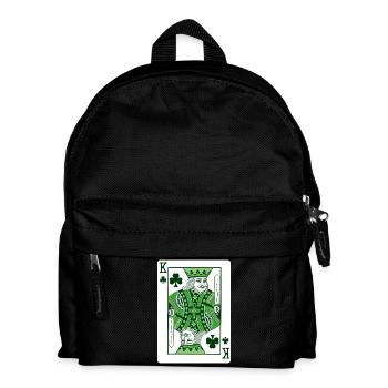 Roi des Irish de Shamrock St Patrick - Sac à dos Enfant - noir - Devant