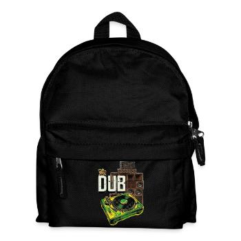 Dub Reggae Soundsystem Turntable - Kids' Backpack - black - Front