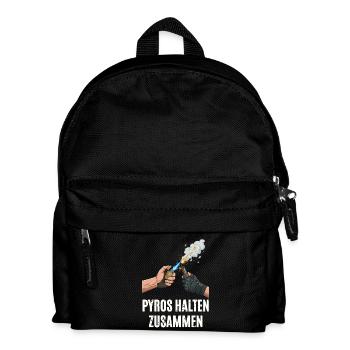 Pyros Halten Zusammen - Kinder Rucksack - Schwarz - Vorne