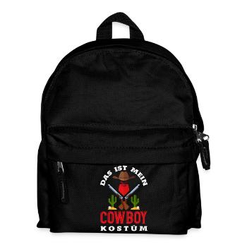 Das Ist Mein Cowboy Kostüm Western Fasching - Kinder Rucksack - Schwarz - Vorne
