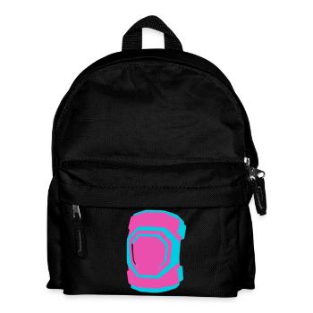 Knieschoner Rollschuhfahren Roller Derby Skaten - Kinder Rucksack - Schwarz - Vorne