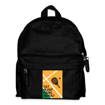 Eat_Sleep_Padel_Repeat - Kids' Backpack - black - Front
