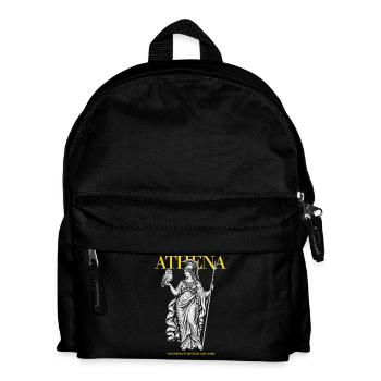 Athéna : Déesse de la Sagesse et de la Guerre - Sac à dos Enfant - noir - Devant