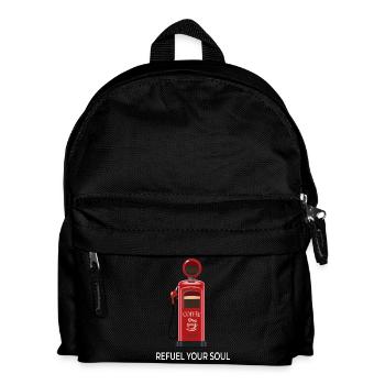 Coffee Station - Refuel Your Soul - Kids' Backpack - black - Front