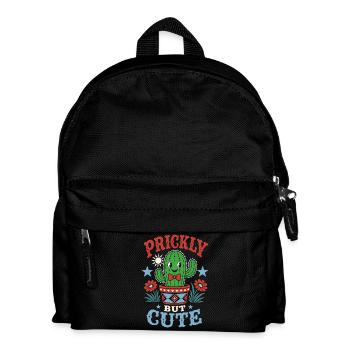 Prickly but Cute Cactus - Kids' Backpack - black - Front