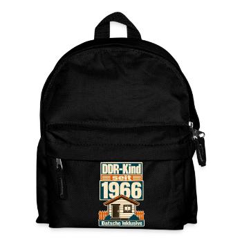 DDR Kind seit 1966, Datsche inklusive Geburtstag - Kids' Backpack - black - Front