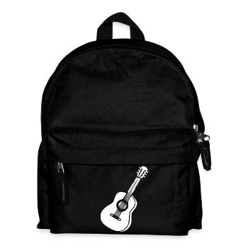 Guitar Music Gift Musician Guitarist - Kids' Backpack - black - Front