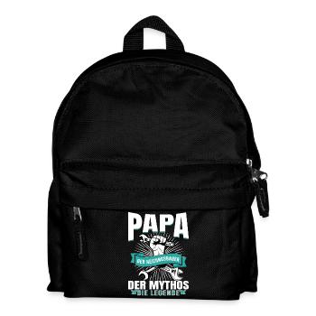 Papa Heizungsbauer Mythos Legende - Kinder Rucksack - Schwarz - Vorne