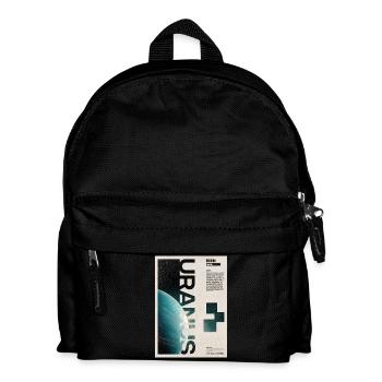 Uranus-Orbitaltypographie-Poster - Kinder Rucksack - Schwarz - Vorne