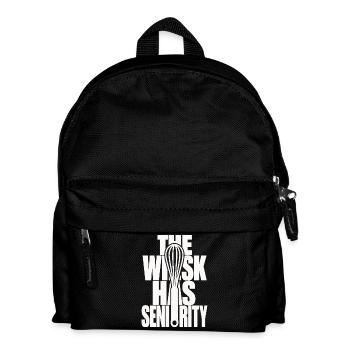 Schneebesen – The Whisk Has Seniority - Kinder Rucksack - Schwarz - Vorne
