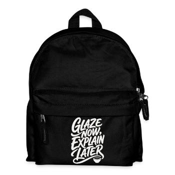 Töpfern – Glaze Now, Explain Later - Kinder Rucksack - Schwarz - Vorne