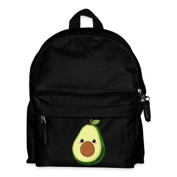 Lustige Kawaii Avocado Geschenk Veganer Vegetarier - Kinder Rucksack - Schwarz - Vorne