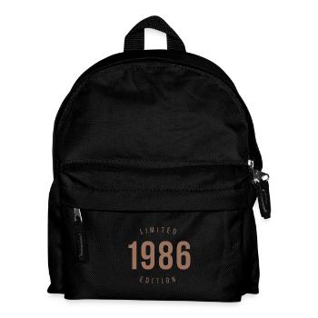 1986 Limited Edition Retro Style Geburtstagsgeschenk - Kinder Rucksack - Schwarz - Vorne
