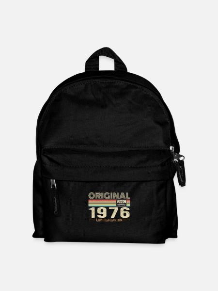 Original 1976 Jahrgang 1976 Retro Geburtstag 1976 - Kinder Rucksack - Schwarz