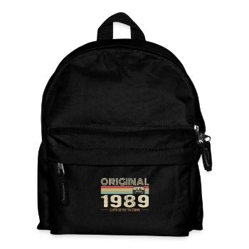 Original 1989 Vintage 1989 Retro Birthday 1989 - Kids' Backpack - black - Front