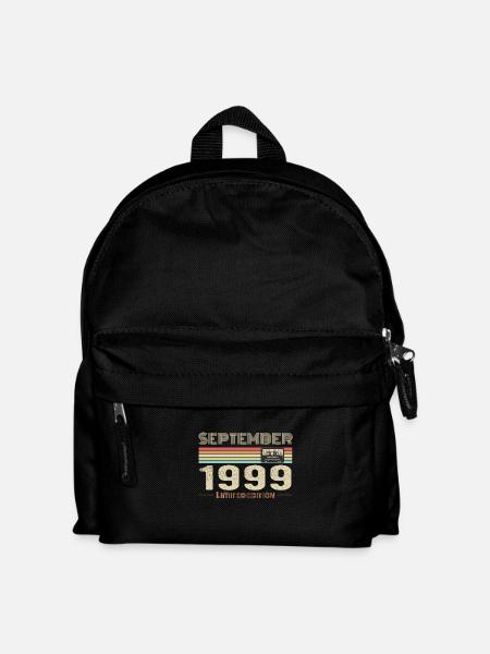 Septembre 1999 Vintage Anniversaire septembre 1999 - Sac à dos Enfant - noir